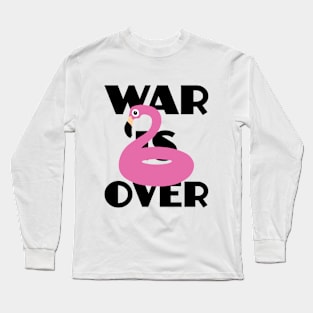 War is Over - Pink Pool Flamingoo Long Sleeve T-Shirt